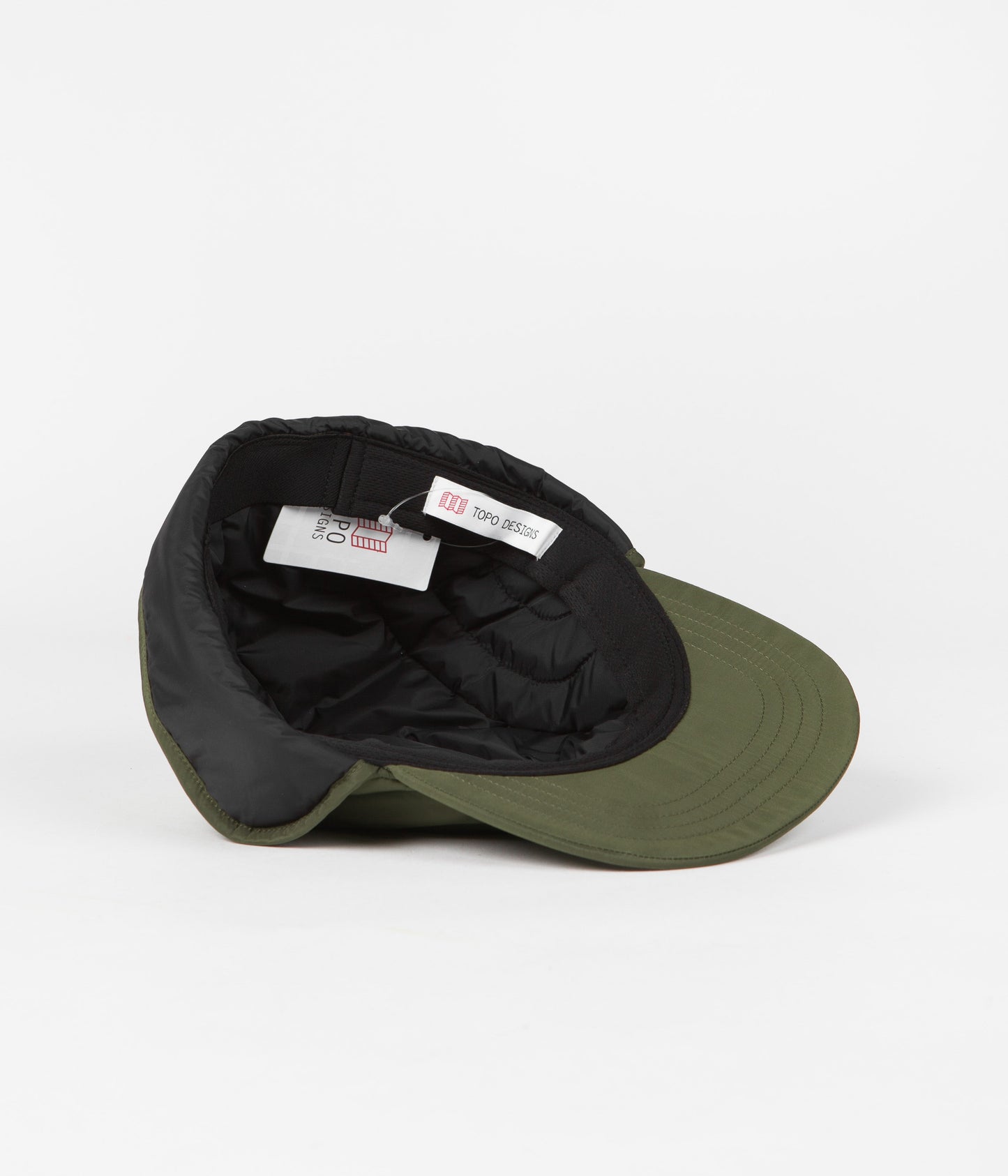 Topo Designs Puffer Cap - Olive / Black